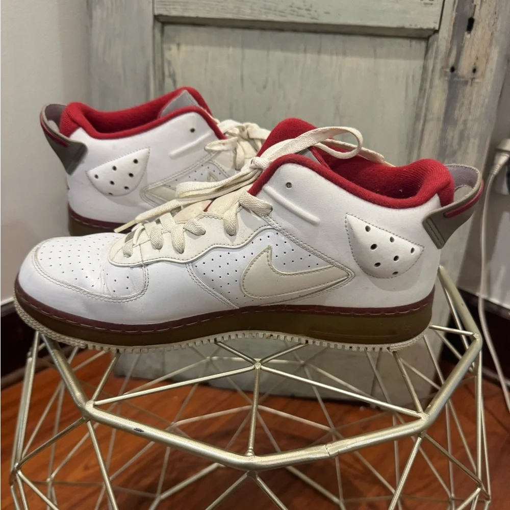 Nike AJF Air Jordon Fusion White Varsity Red Sneakers Men's 11